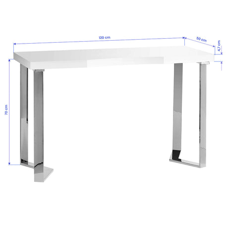 Momo 05-SL cosmetic desk with sleek design, multiple drawers, and mirror for organized beauty and makeup storage.