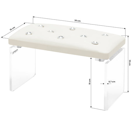Momo Diamond manicure support stand Ecru - BVShop