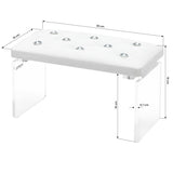 Momo Diamond manicure support stand Velour Ecru - BVShop