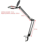 Moonlight 8012/5 "white LED magnifier lamp for table top - BVShop