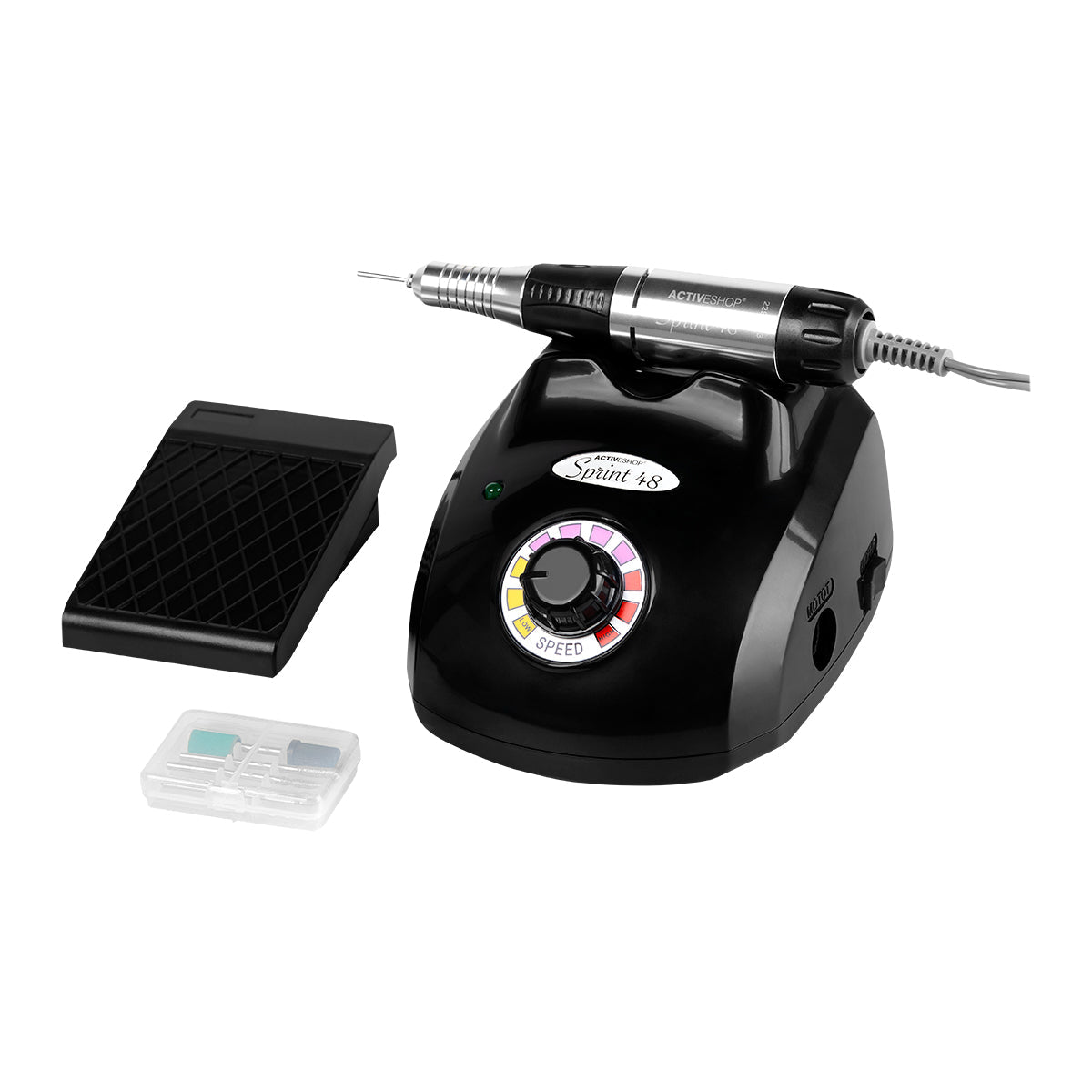 NAIL DRILL MACHINE SPRINT 48 BASIC BLACK - BVShop