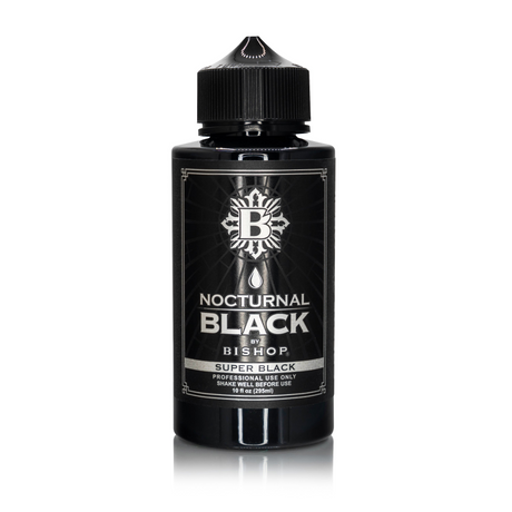 Nocturnal By Bishop Super Black 295ml — φιάλη σε λευκό φόντο
