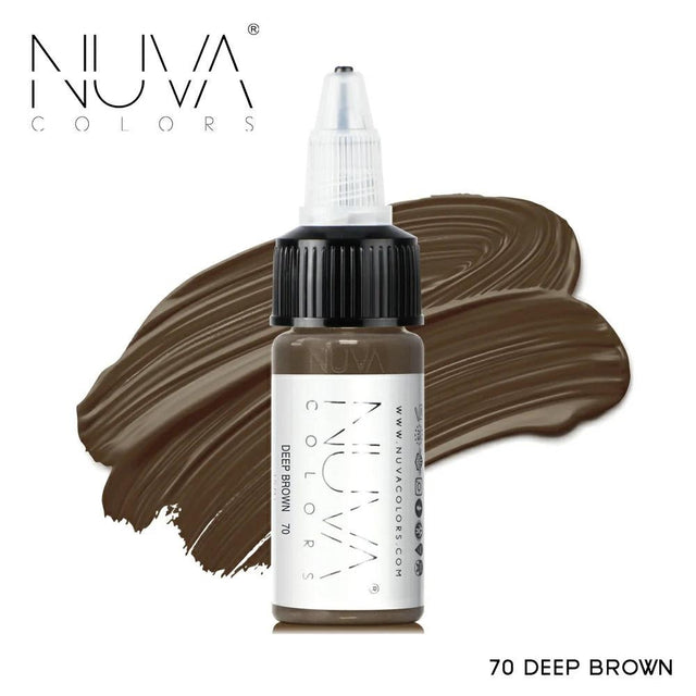 Nuva Colors Eyebrow Pigments 70 DEEP BROWN 15ml - BVShop