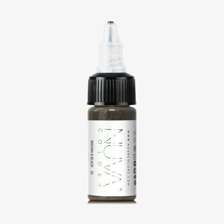 Nuva Colors Eyeliner Pigments 20 BROWN N BLACK 15ml - BVShop