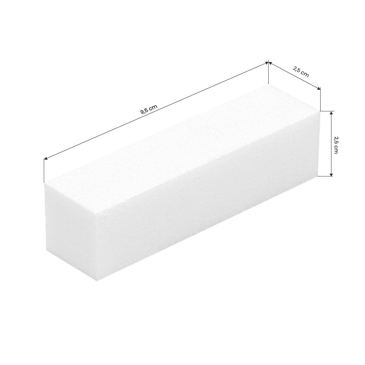 Ocho Nails block 10 pcs. white - BVShop