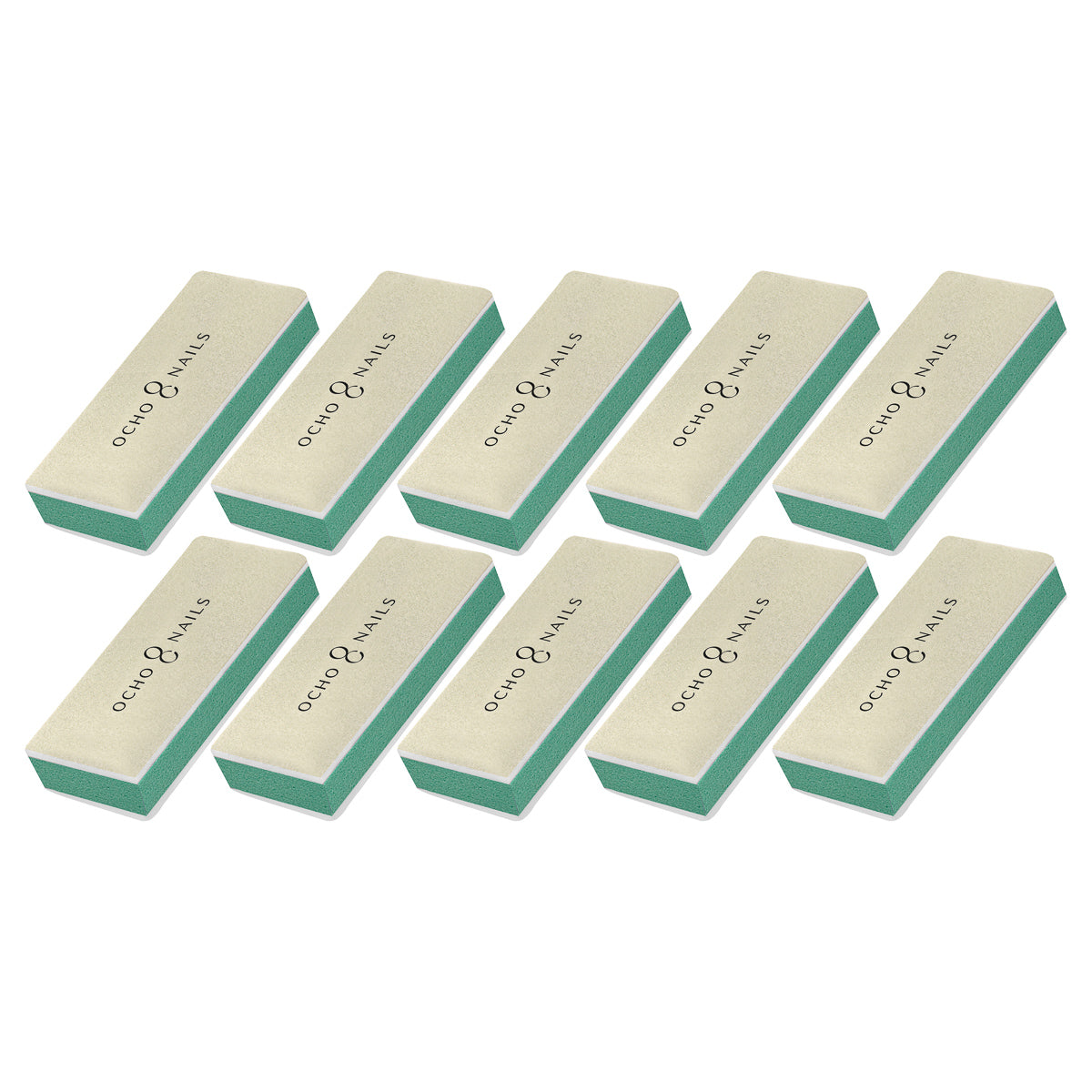 Ocho Nails Buffer 2-sided polisher BR3 320/3000 10 pieces - BVShop