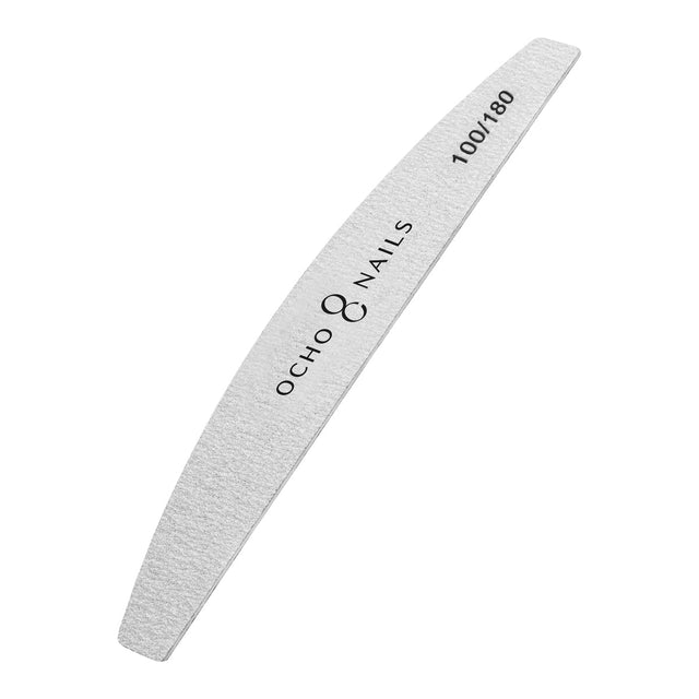 Ocho Nails half-moon slim file 100/180 10 pcs. - BVShop