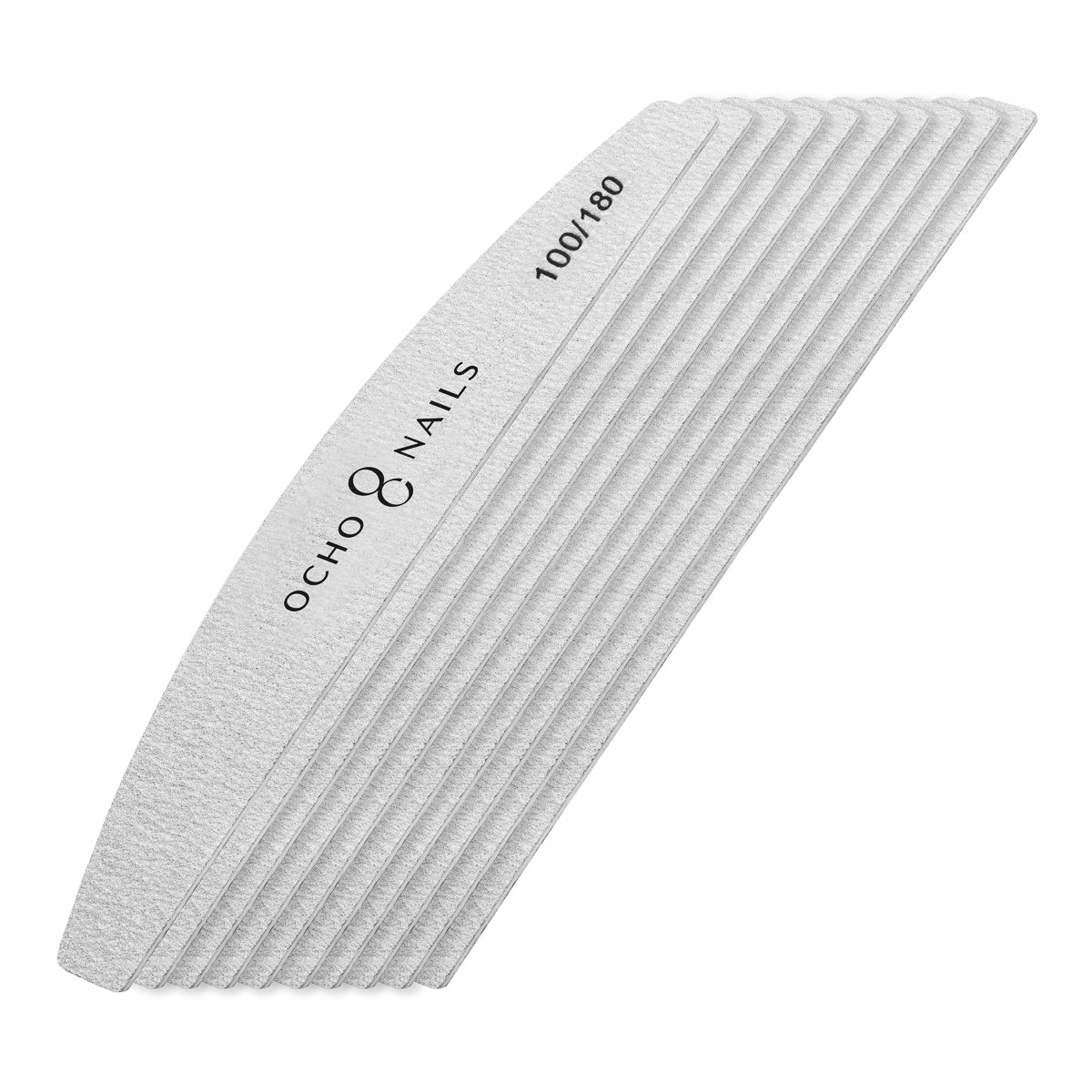 Ocho Nails half-moon slim file 100/180 10 pcs. - BVShop