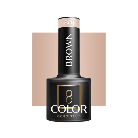 OCHO NAILS Hybrid nail polish brown 801 -5 g - BVShop