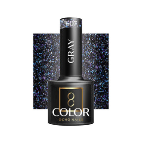 OCHO NAILS Hybrid nail polish gray 607 -5 g - BVShop