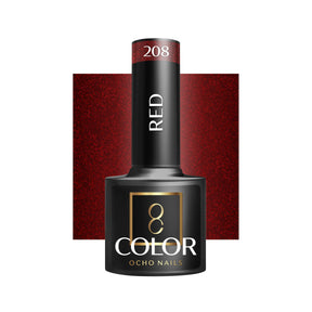 OCHO NAILS Hybrid nail polish red 208 -5 g - BVShop