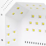 OCHO NAILS LED UV lamp X22 72W wireless white with mirrored bottom - BVShop