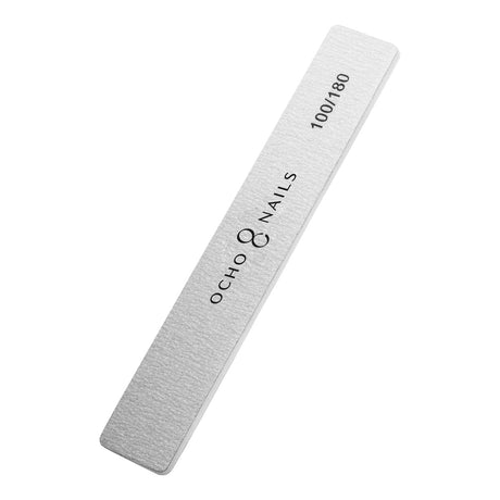 Ocho Nails wide straight file 100/180 10 pcs. - BVShop