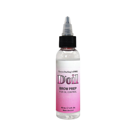 OMG D'oil Pre-Procedure Brow Prep 60ml bottle with twist nozzle applicator