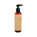 OTZI Soft Cleansing Gel 200ml bottle with clear liquid and pump dispenser, designed for gentle facial cleansing.