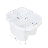 Pedicure bowl with rollers white lich - BVShop