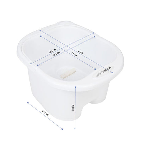 Pedicure bowl with rollers white lich - BVShop