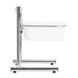 Pedicure tray with adjustable height, chrome - BVShop