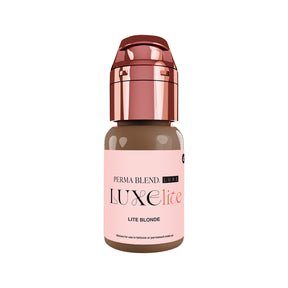 Perma Blend Luxe Lite Blonde PMU pigment 15ml bottle for soft natural brow work
