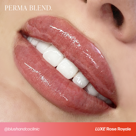 Perma Blend LUXE Rose Royale V2 professional lip blush color result