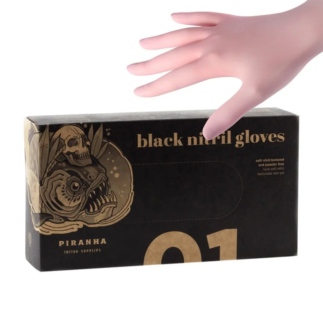 Piranha Pink Nitrile Gloves 100 pcs. - BVShop