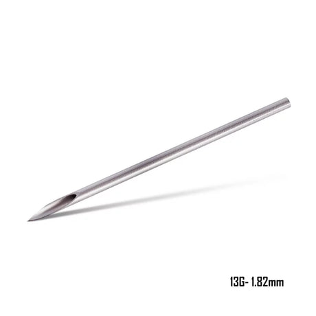 Killer Ink Precision Straight Piercing Needles arranged in a row on a white background for professional body piercing.