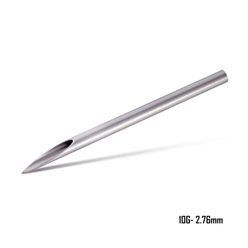 Close-up of Killer Ink Precision Straight Piercing Needles, sterile needles with precise, straight design for professional piercing procedures.