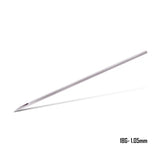 Killer Ink Precision Straight Piercing Needles displayed in a sterile packaging, designed for professional body piercing procedures.