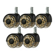Roll Speed Duo press-on stool wheel set of 5 pieces - BVShop