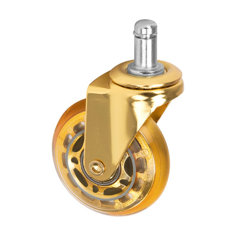 Roll Speed gold press-on stool wheel set of 5 pieces - BVShop
