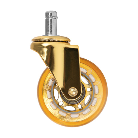 Roll Speed gold press-on stool wheel set of 5 pieces - BVShop