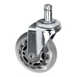 Roll Speed silver press-on stool wheel set of 5 pieces - BVShop