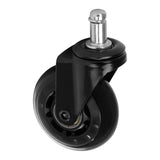 Roll Speed stool wheel black press-on set of 5 pieces - BVShop