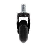 Roll Speed stool wheel black press-on set of 5 pieces - BVShop