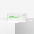 e.p.t.q. S100 Lidocaine Hyaluronic Filler syringe showing clear gel with label and needle tip for facial aesthetic treatment.