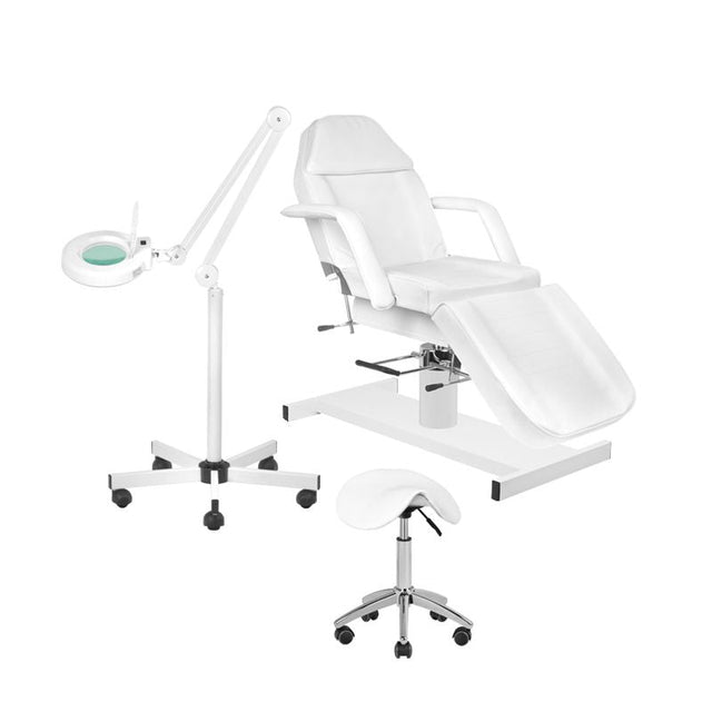 Set of armchair 210 + led magnifier lamp S5 + stool 302 - BVShop