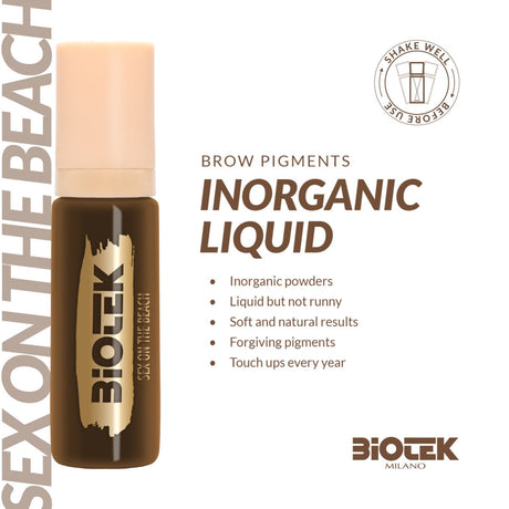 Biotek Sex On The Beach pigments in a 15ml bottle, vibrant color for cosmetics or body art.