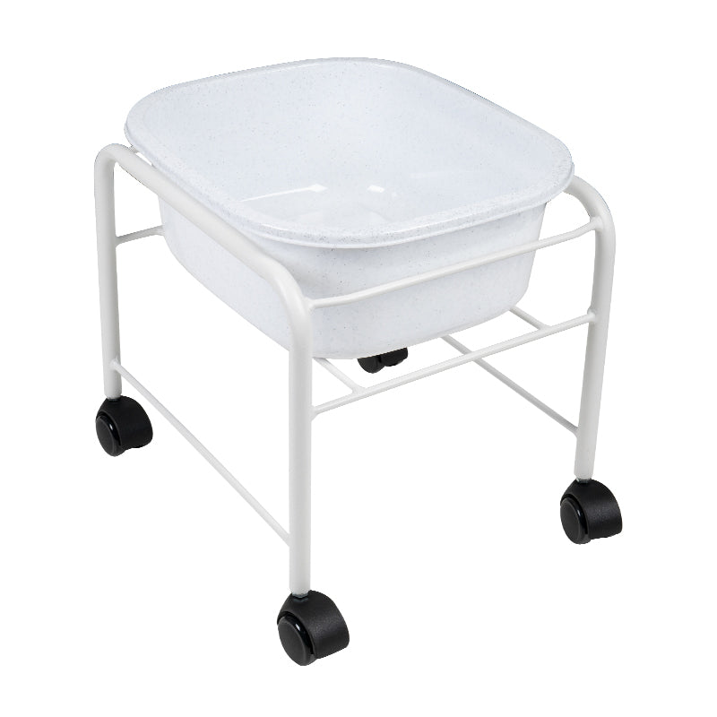 Simple pedicure tray with white wheels - BVShop