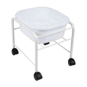 Simple pedicure tray with white wheels - BVShop