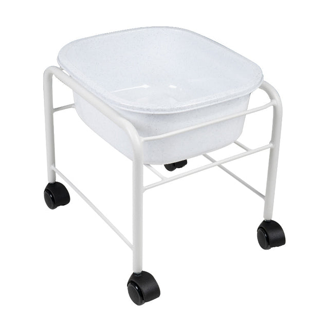 Simple pedicure tray with white wheels - BVShop