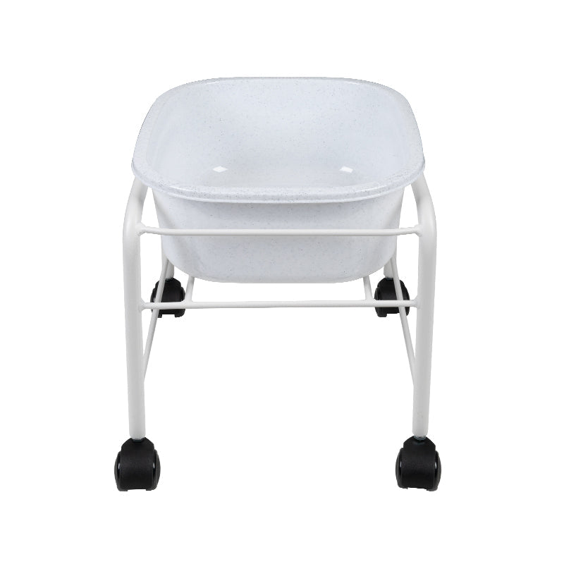 Simple pedicure tray with white wheels - BVShop
