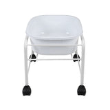 Simple pedicure tray with white wheels - BVShop