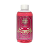 Skin Monarch Pink Soap Concentrate with Bubble Gum Aroma, 250ml, showing the pink liquid soap in a clear bottle with a pump dispenser.