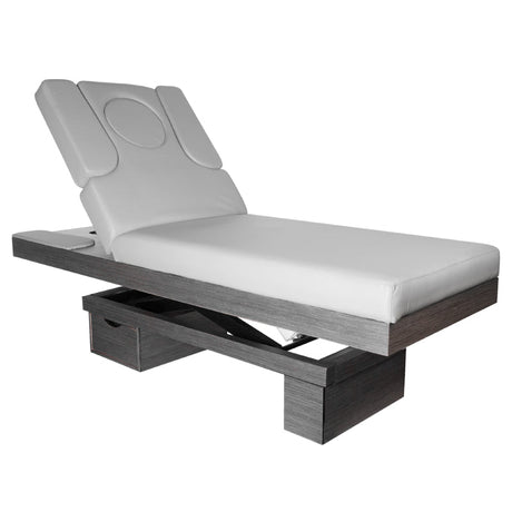 Spa cosmetic bed azzurro wood 815b heated light gray - BVShop