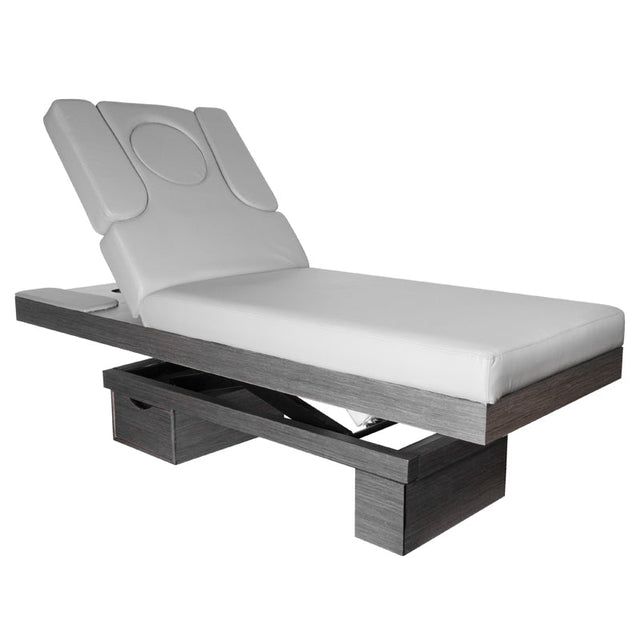 Spa cosmetic bed azzurro wood 815b heated light gray - BVShop