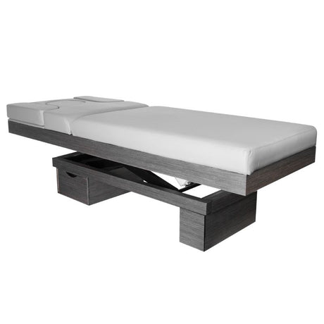 Spa cosmetic bed azzurro wood 815b heated light gray - BVShop