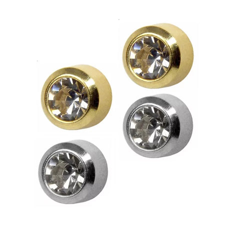 Studex April Crystal Bezel Earring - BVShop