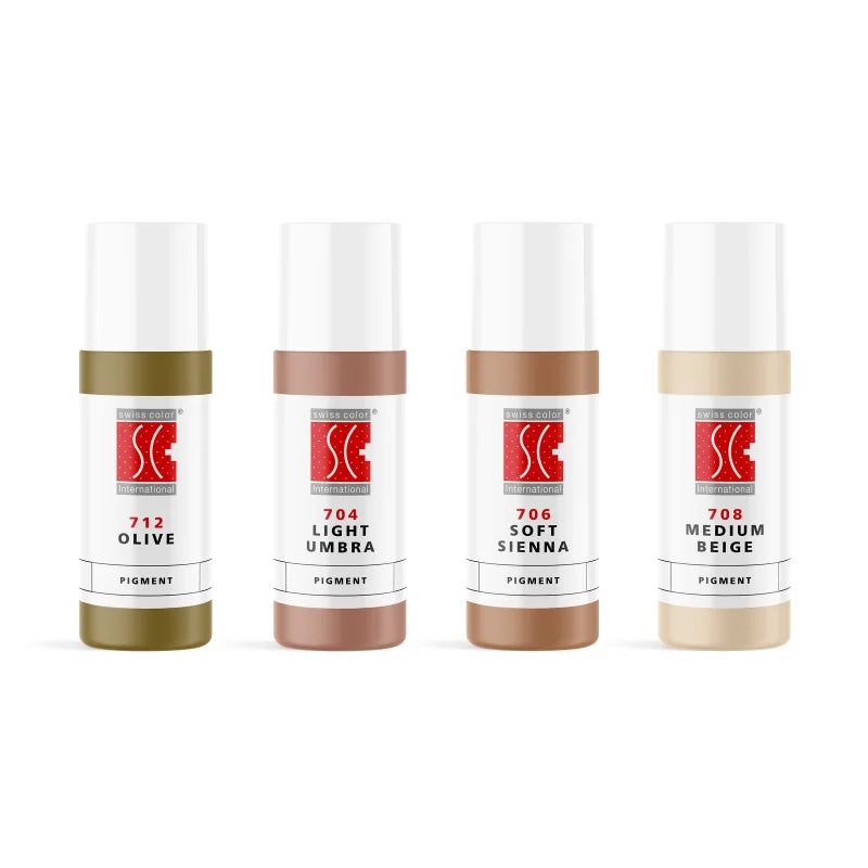 Swiss Color Camouflage Fitzpatrick I–III Pigments Set 4 × 5ml - BVShop