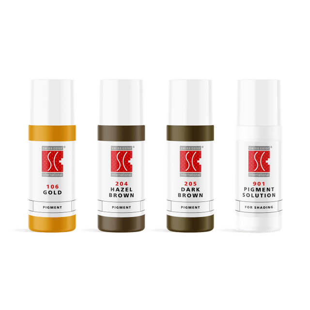 Swiss Color Eyebrow Pigments Set 4x5ml - BVShop