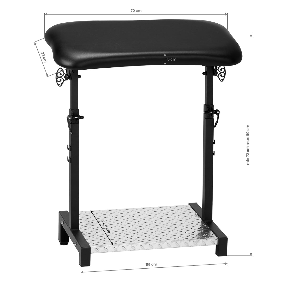 Tattoo armrest Pro Ink 720 black - BVShop